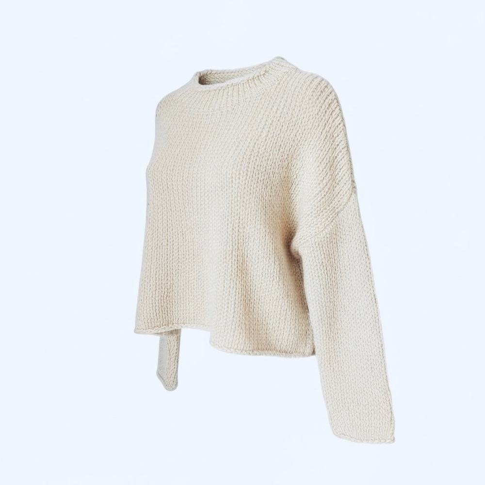 Free People Opal Cozy Gray Women's Sweater - Small